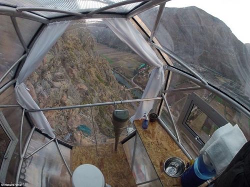 秘鲁121米高峭壁透明酒店 你有胆住吗？
