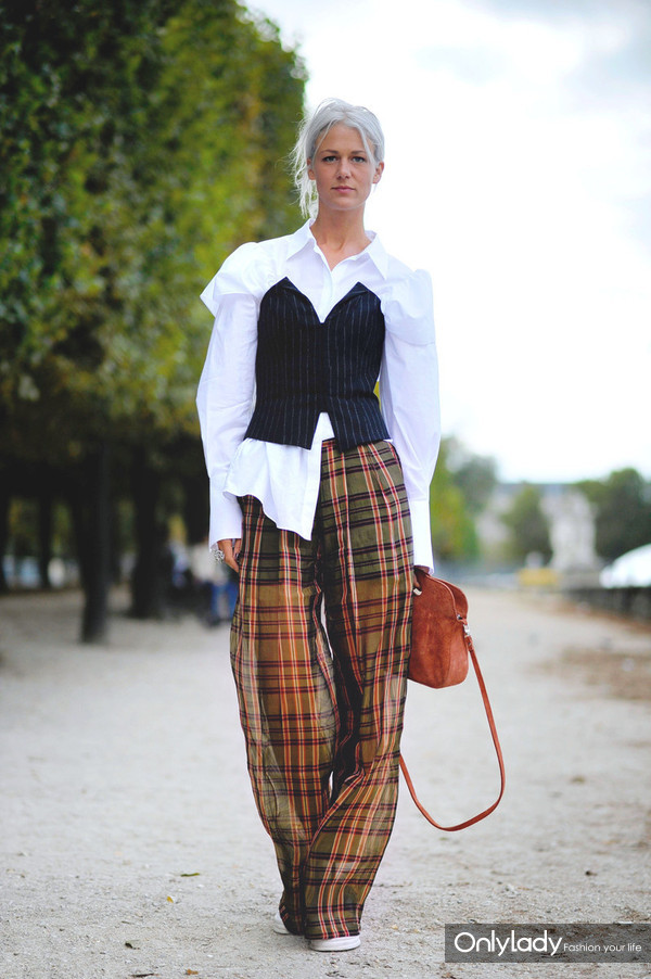 冬天穿格纹是一种魔术,原来自己可以比夏天还美!