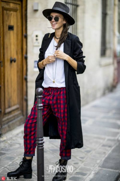 穿刘雯的格纹衬衫去上班 别人都夸我品位好