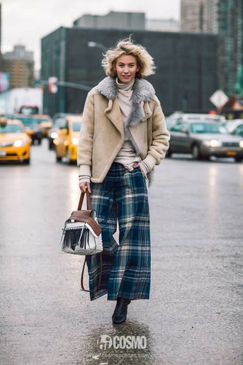 穿刘雯的格纹衬衫去上班 别人都夸我品位好