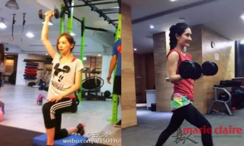 杨紫私教健身课程大公开 跟着学了一星期我也就瘦了十斤吧