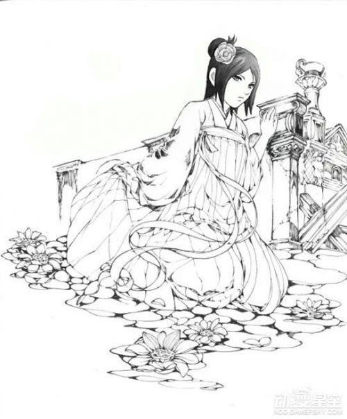 《火影忍者》角色遇上中国古风 鸣人帅呆雏田温婉
