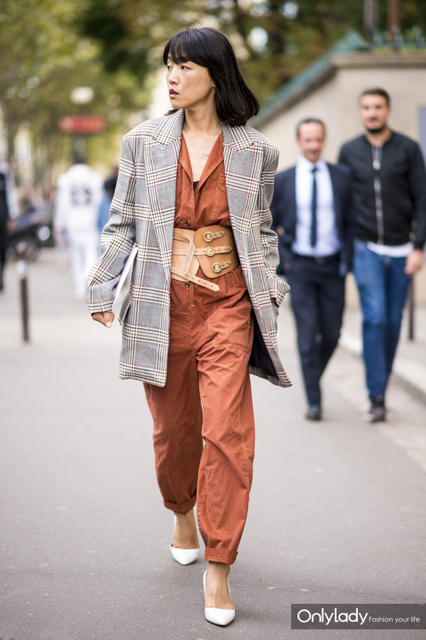 冬天穿格纹是一种魔术,原来自己可以比夏天还美!