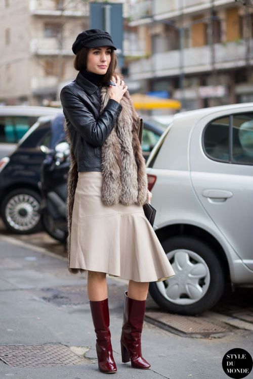 从平凡到惊艳,名媛大咖造型都靠这条皮草围脖!