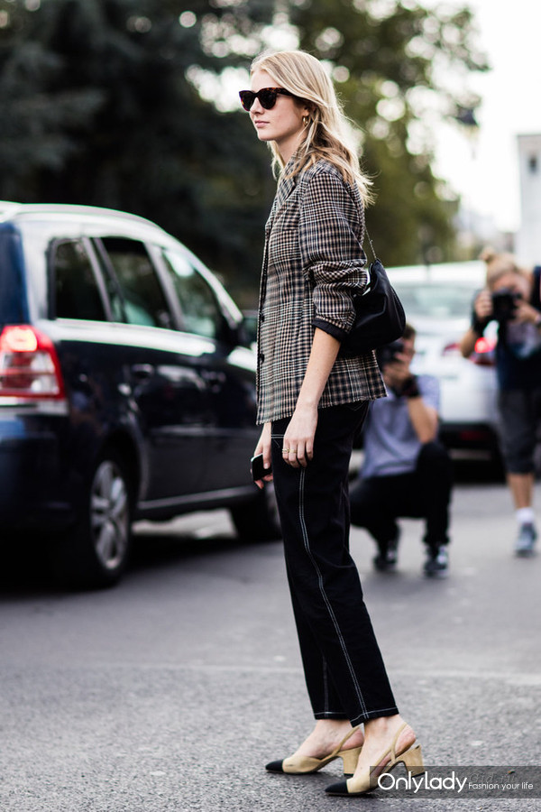 冬天穿格纹是一种魔术,原来自己可以比夏天还美!