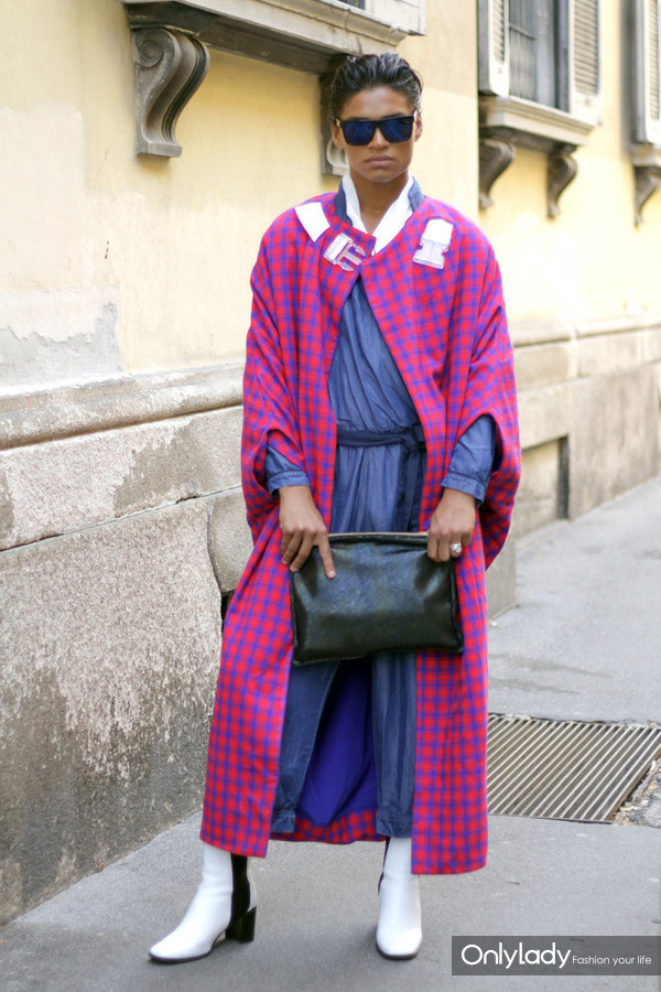 冬天穿格纹是一种魔术,原来自己可以比夏天还美!