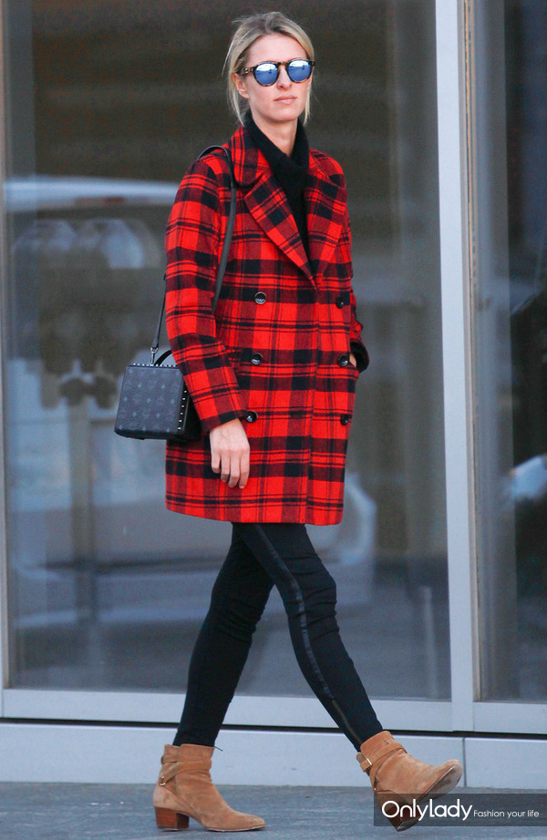 冬天穿格纹是一种魔术,原来自己可以比夏天还美!