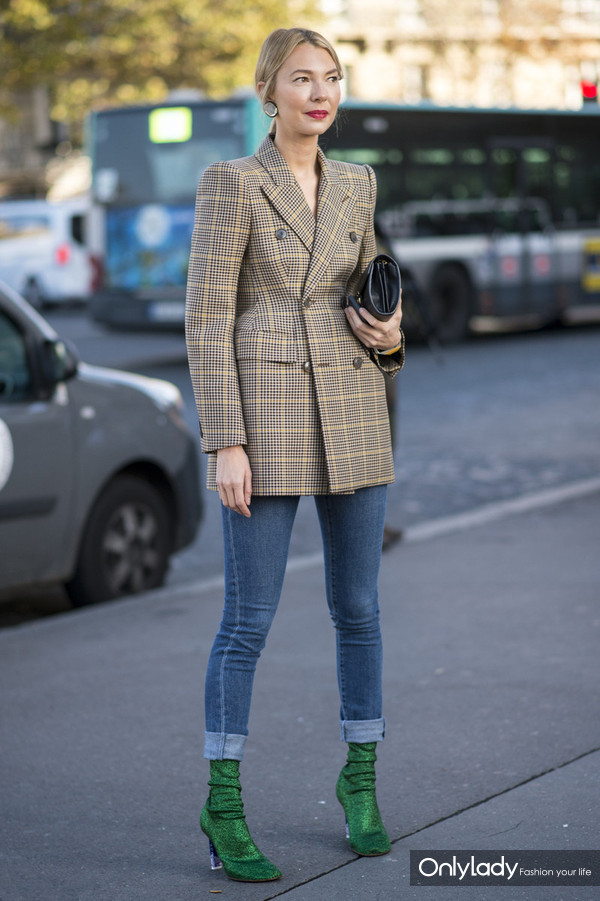 冬天穿格纹是一种魔术,原来自己可以比夏天还美!