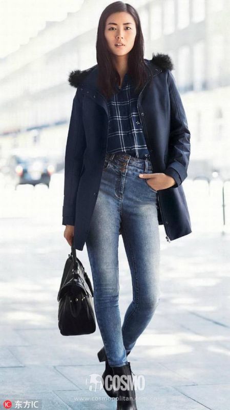 穿刘雯的格纹衬衫去上班 别人都夸我品位好