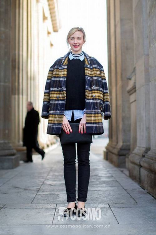 穿刘雯的格纹衬衫去上班 别人都夸我品位好