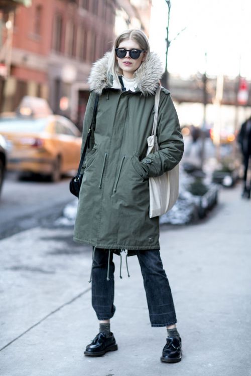 抗寒”顶配”，当属派克大衣