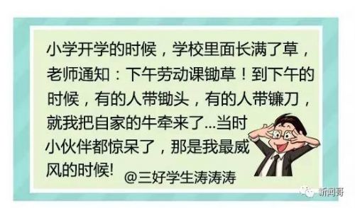 “老师说带一条小鱼来观察”炸出一堆段子手，谁的童年不辛酸？