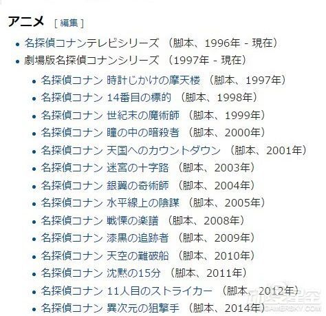 《名侦探柯南》动画剧本家古内一成去世 年仅60岁