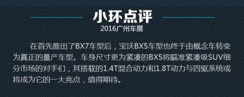 德系品质第二弹 广州车展宝沃BX5新车图解