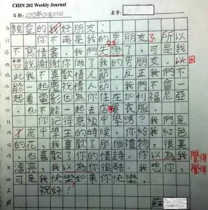 看了外国人的中文作文，顿时觉得学英语也不是那么困难了！