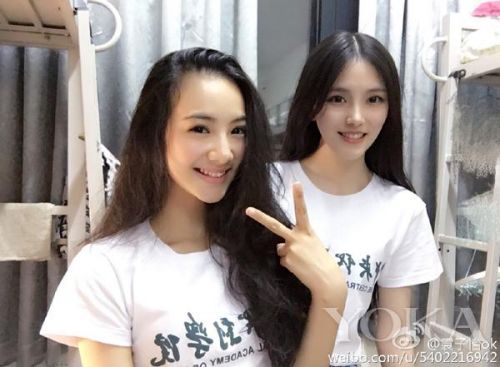 中戏上戏的妹子逆天高颜值 军训不花妆是如何做到的？