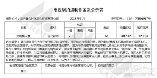 日漫改编国产电视剧《交响情人梦》广电过审