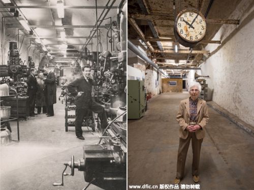 英国91岁老妇重访二战地下“影子工厂”
